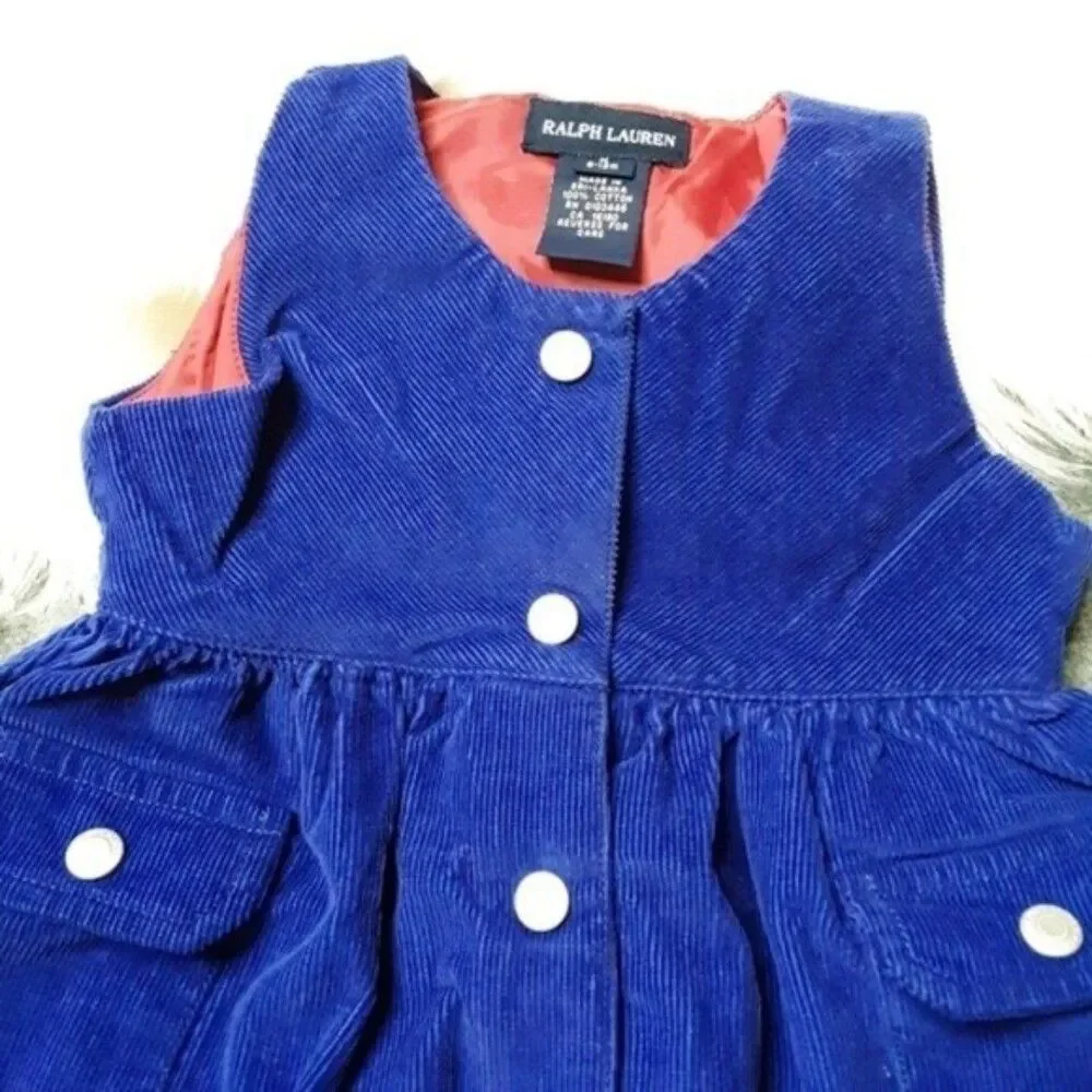 Ralph Lauren Baby Corduroy 6-12M Dress